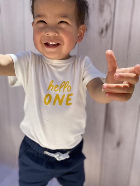 Hello One Birthday T-Shirt