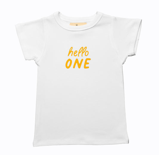 Hello One Birthday T-Shirt